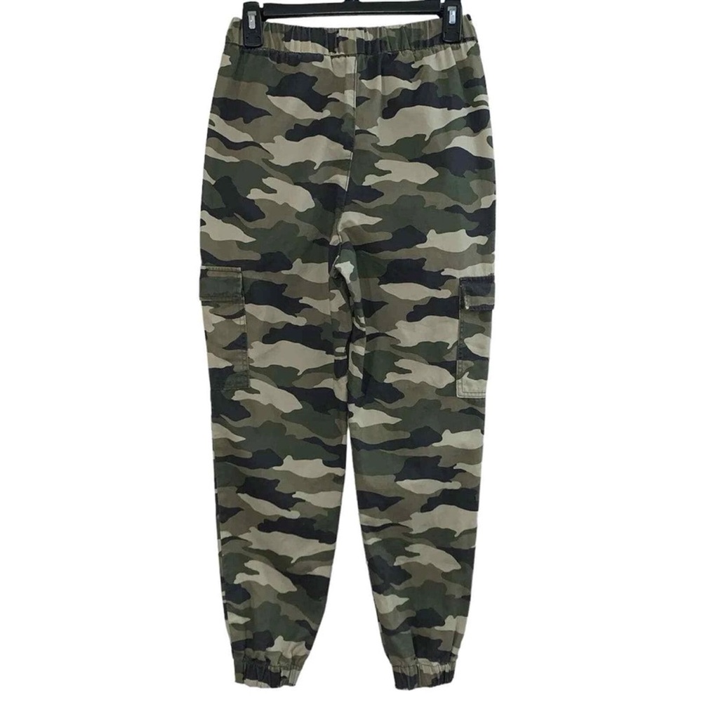 H&M Divided Camo Cargo Jogger Pants Elastic Waist Size 2 - Picture 4 of 11